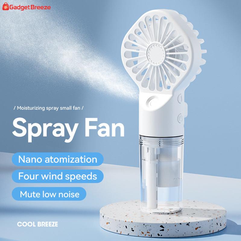Portable 4-Speed USB Spray Fan - Summer Cooling Mini Fan