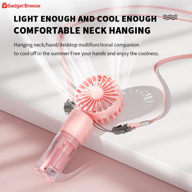 Portable 4-Speed USB Spray Fan - Summer Cooling Mini Fan