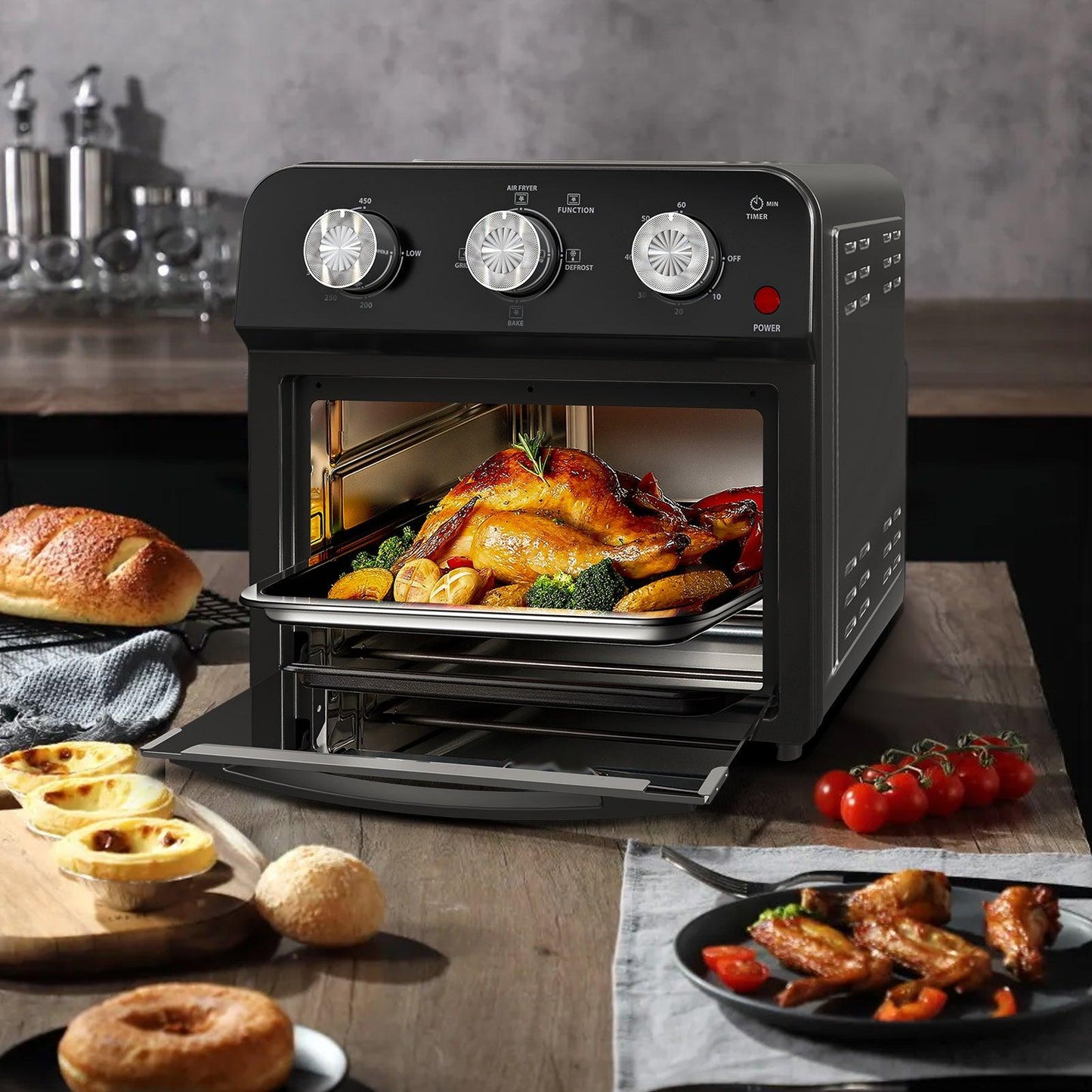 12.5 Qt Multi-Function Air Fryer with Grill & Presets