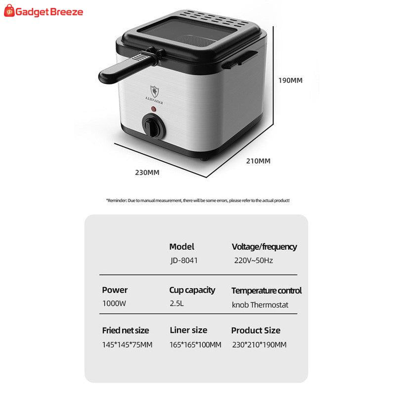 Visual Multifunctional Electric Air Fryer Skewer French Fries Machine