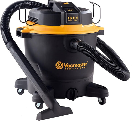 Professional - Wet/Dry Vac, 16 Gallon, Beast Series, 6.5 HP 2-1/2" Hose (VJH1612PF0201), Black