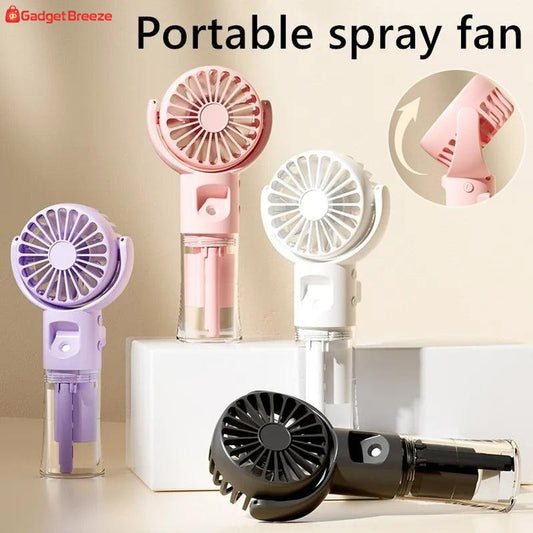 Portable 4-Speed USB Spray Fan - Summer Cooling Mini Fan