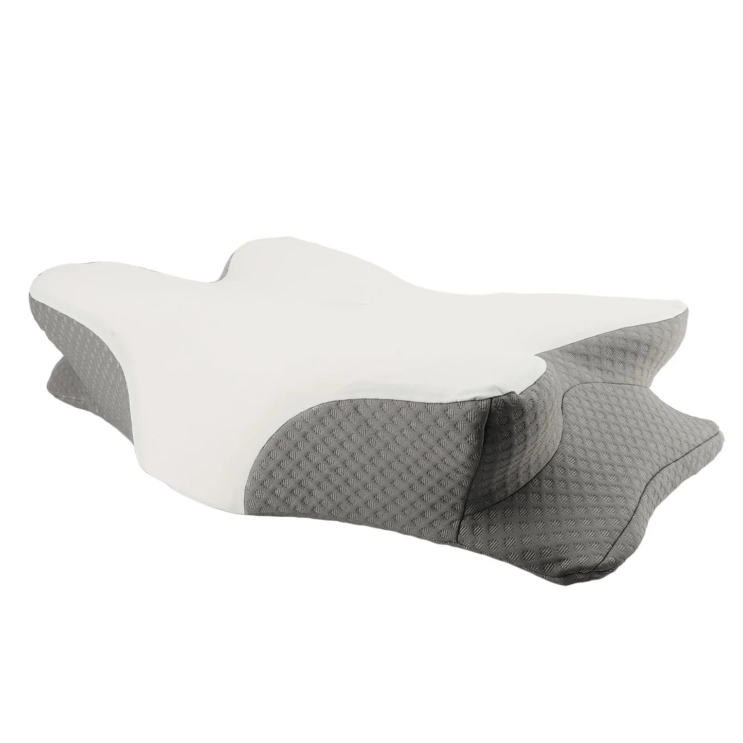 Memory Foam Pillow Moderate Softness Ice Silk Memory Foam Neck Support Pillow 1 Pair Butterfly Shape for Sleeping for Elderly