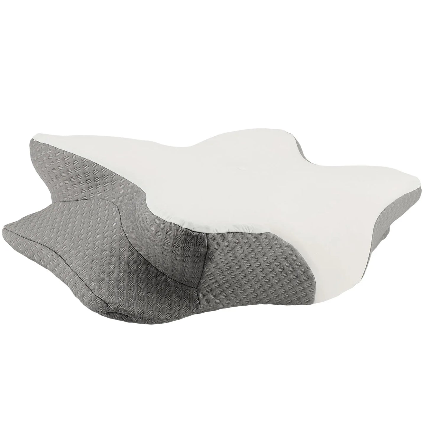Memory Foam Pillow Moderate Softness Ice Silk Memory Foam Neck Support Pillow 1 Pair Butterfly Shape for Sleeping for Elderly