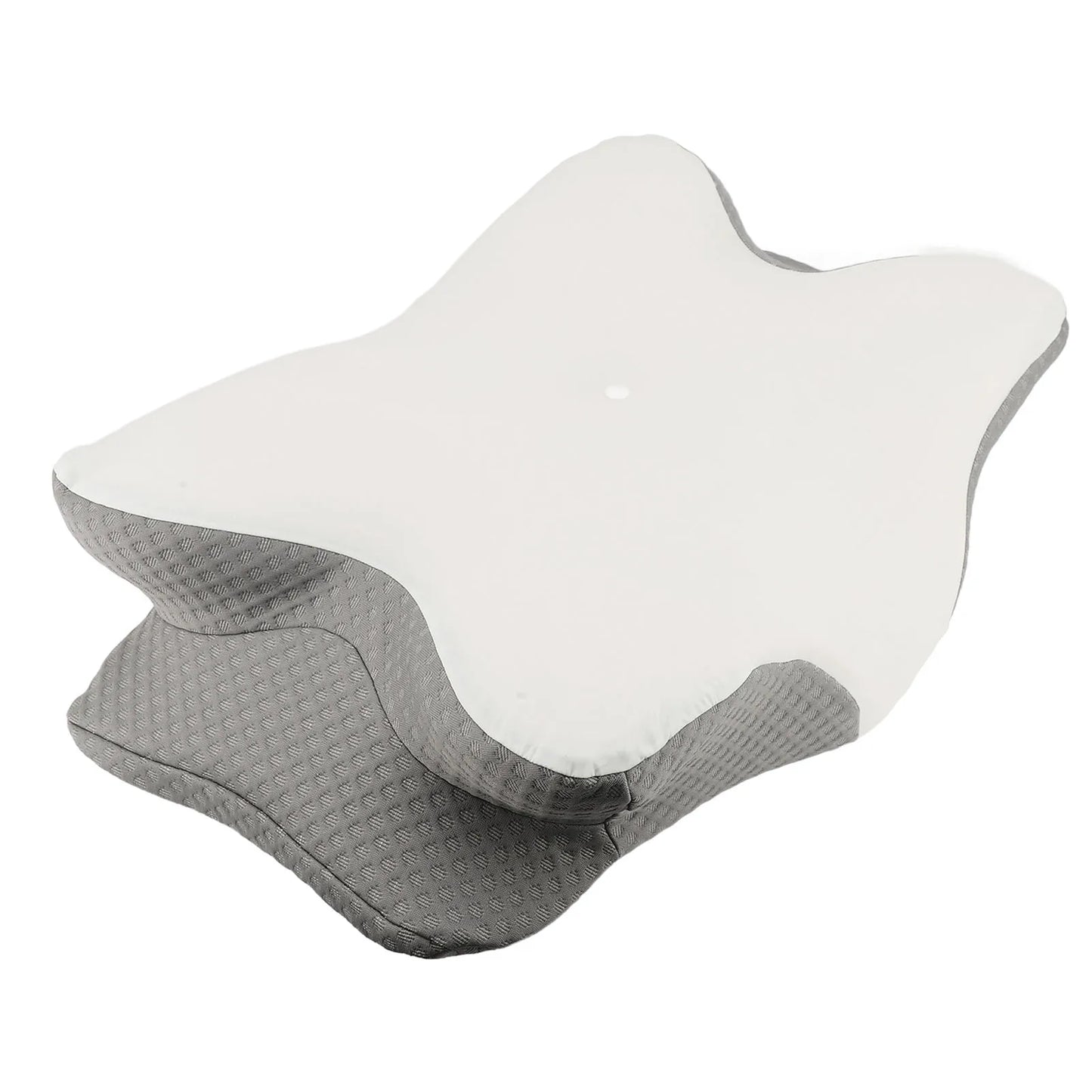 Memory Foam Pillow Moderate Softness Ice Silk Memory Foam Neck Support Pillow 1 Pair Butterfly Shape for Sleeping for Elderly