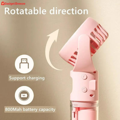 Portable 4-Speed USB Spray Fan - Summer Cooling Mini Fan